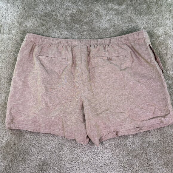 No Boundaries Elastic Waist Linen Shorts Men's Size 3XL 48-50 Tan Stretch E718 - Picture 3 of 8